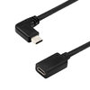 Short Right Angle USB Type-C Extension (Female) Adapter Cable (30cm)